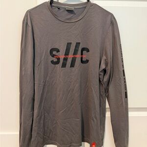 Gymshark x Steve Cook Collab Men's Long Sleeve Logo Shirt - Gray